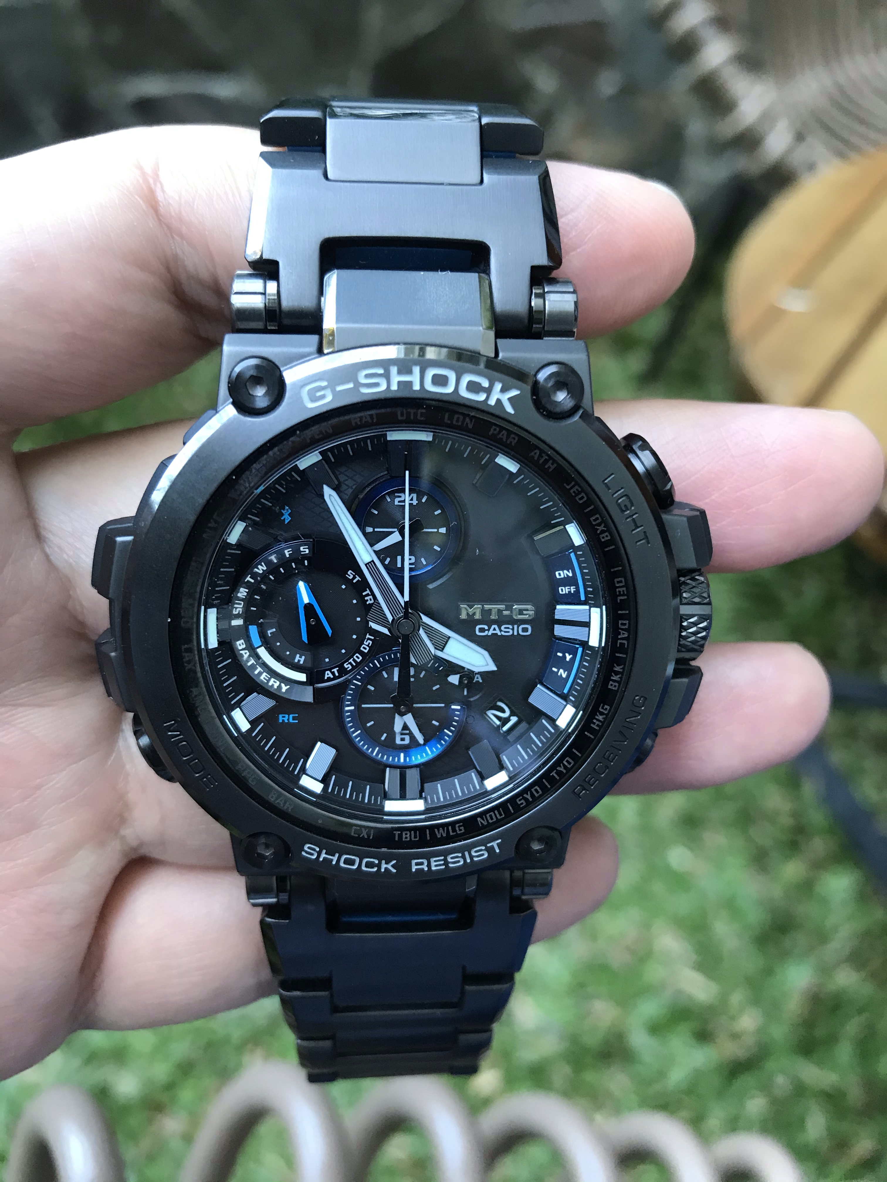 Casio G-Shock MTG-B1000BD-1AJF MT-G Chronograph Black Dial Black Composite  Strap | Jamtangan.com