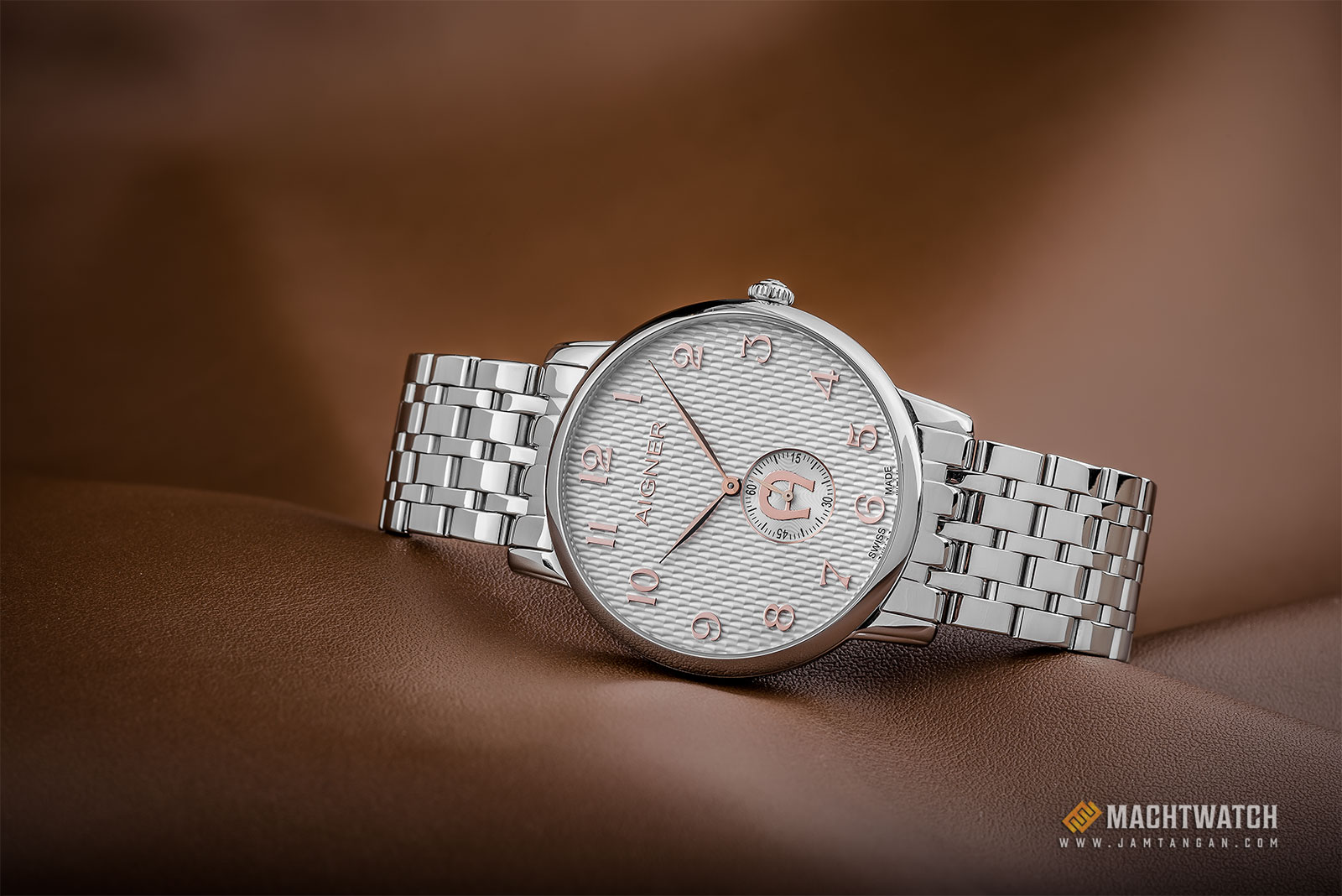 Aigner A04116A Men Silver Dial Stainless Steel Strap Machtwatch