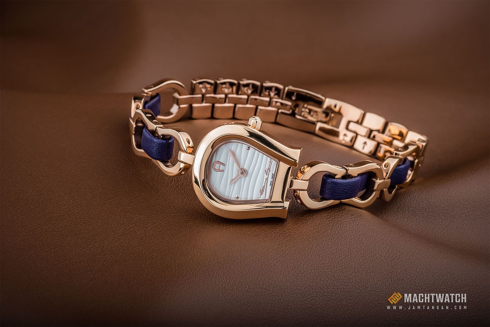 Aigner A07234 Ladies Silver Dial Rose Gold Stainless Steel Strap Machtwatch