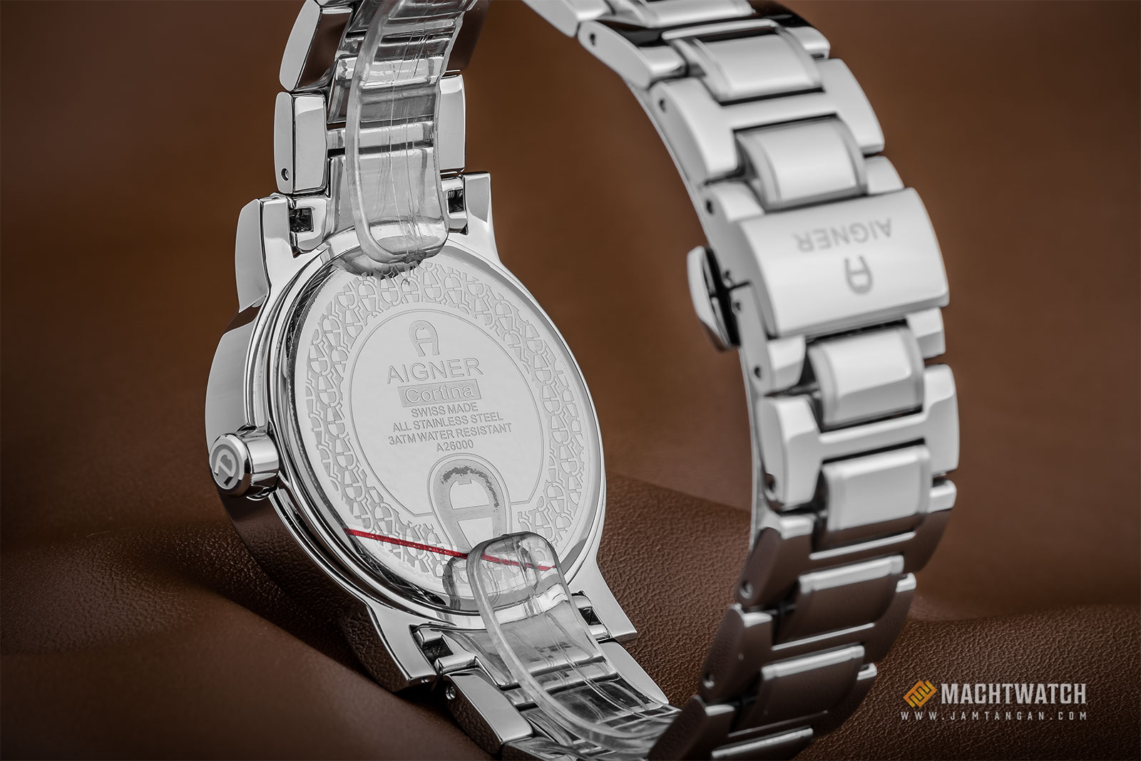 Aigner A26096 Men Black Dial Stainless Steel Strap Machtwatch