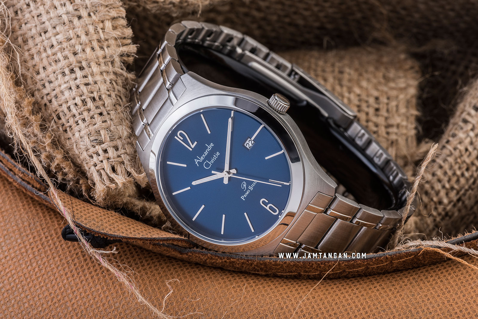 Alexandre Christie AC 1009 MD BSSBU Blue Dial Stainless Steel Strap Machtwatch