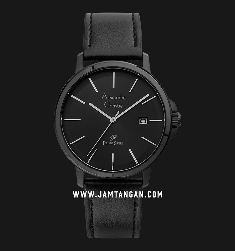 Alexandre Christie Primo Steel AC 1032 MD LIPBA Men Black Dial Black