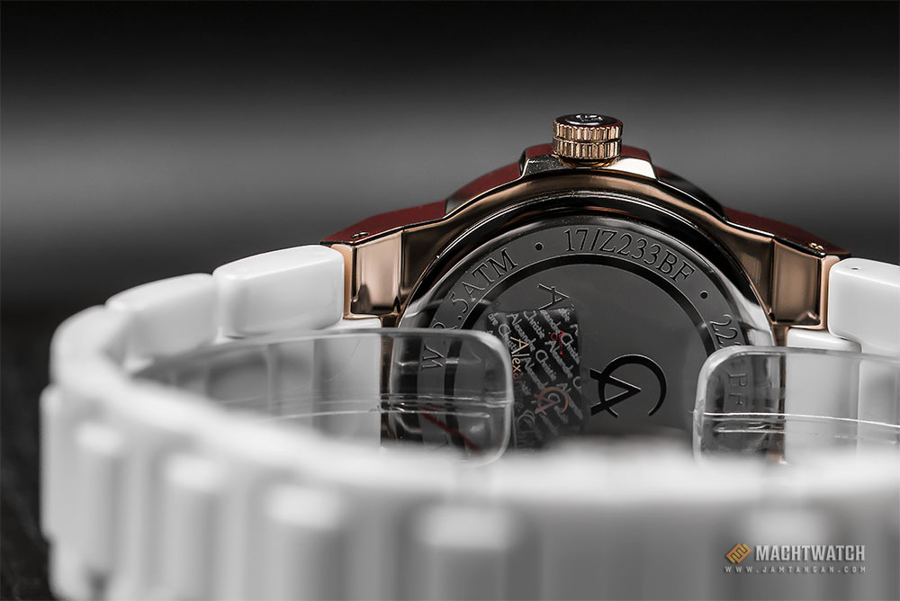 Alexandre Christie Passion AC 2224 BF BCGSL Ladies White Dial White Ceramic Strap Machtwatch