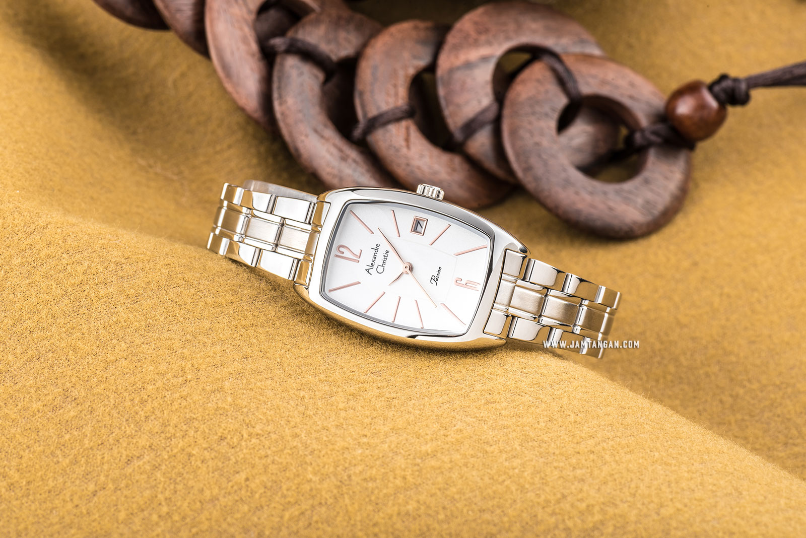 Alexandre Christie AC 2456 LD BSSSLRG Passion Ladies White Dial Stainless Steel Machtwatch