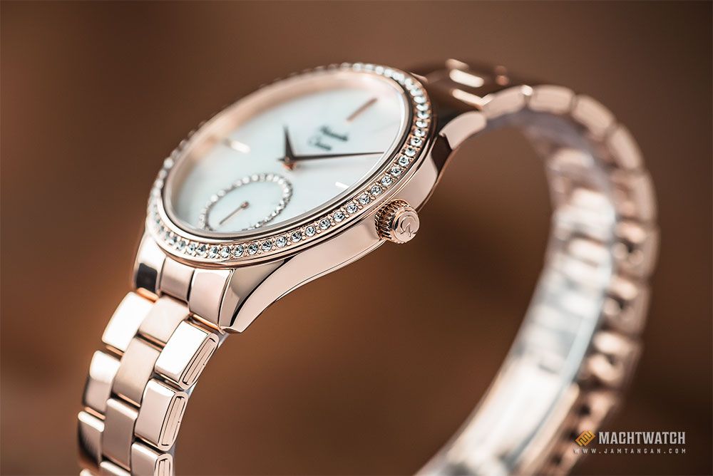 Alexandre Christie AC 2715 BF BRGMS Ladies Mother of Pearl Dial Rose Gold Stainless Steel Machtwatch