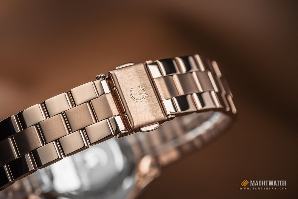 Alexandre Christie AC 2715 BF BRGMS Ladies Mother of Pearl Dial Rose Gold Stainless Steel Machtwatch