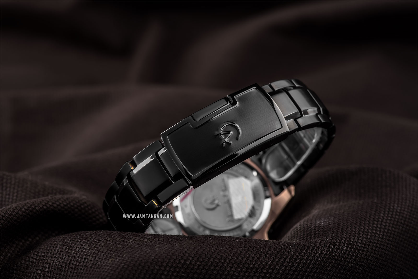 Alexandre Christie AC 6305 BF BBRBA Multifunction Ladies Black Dial Black Stainless Steel Machtwatch
