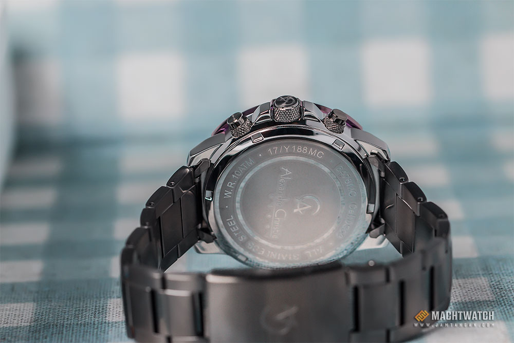 Alexandre Christie AC 6476 MC BTEBAPU Chronograph Men Black Dial Dark-Gray Stainless Steel Machtwatch