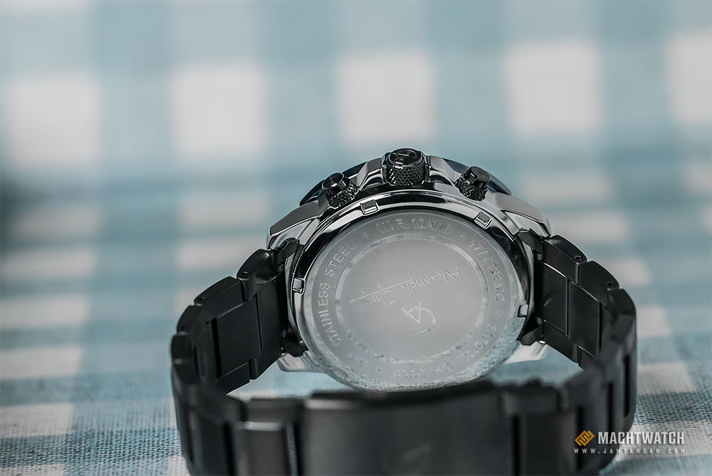 Alexandre Christie AC 6476 MC BUBBA Chronograph Men Black Dial Black Stainless Steel Strap Machtwatch