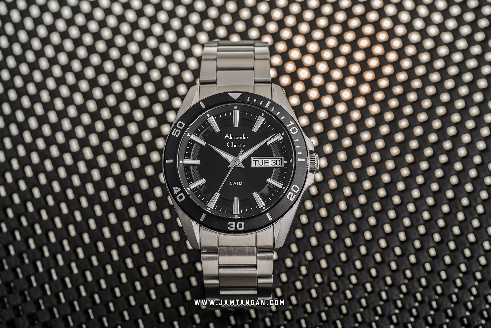 Alexandre Christie AC 6512 ME BTBBA Men Black Dial Stainless Steel Strap Machtwatch