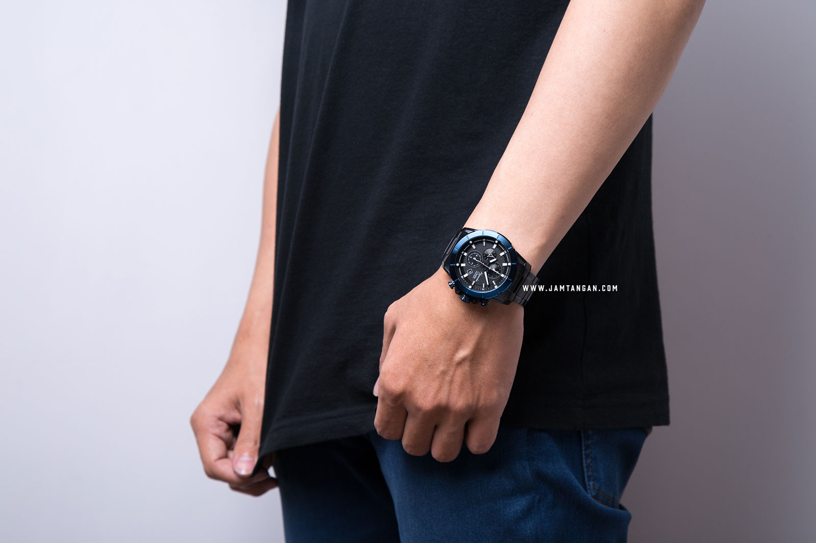 Alexandre Christie AC 6522 MC BUBBA Chronograph Men Black Dial Black Stainless Steel Strap Machtwatch