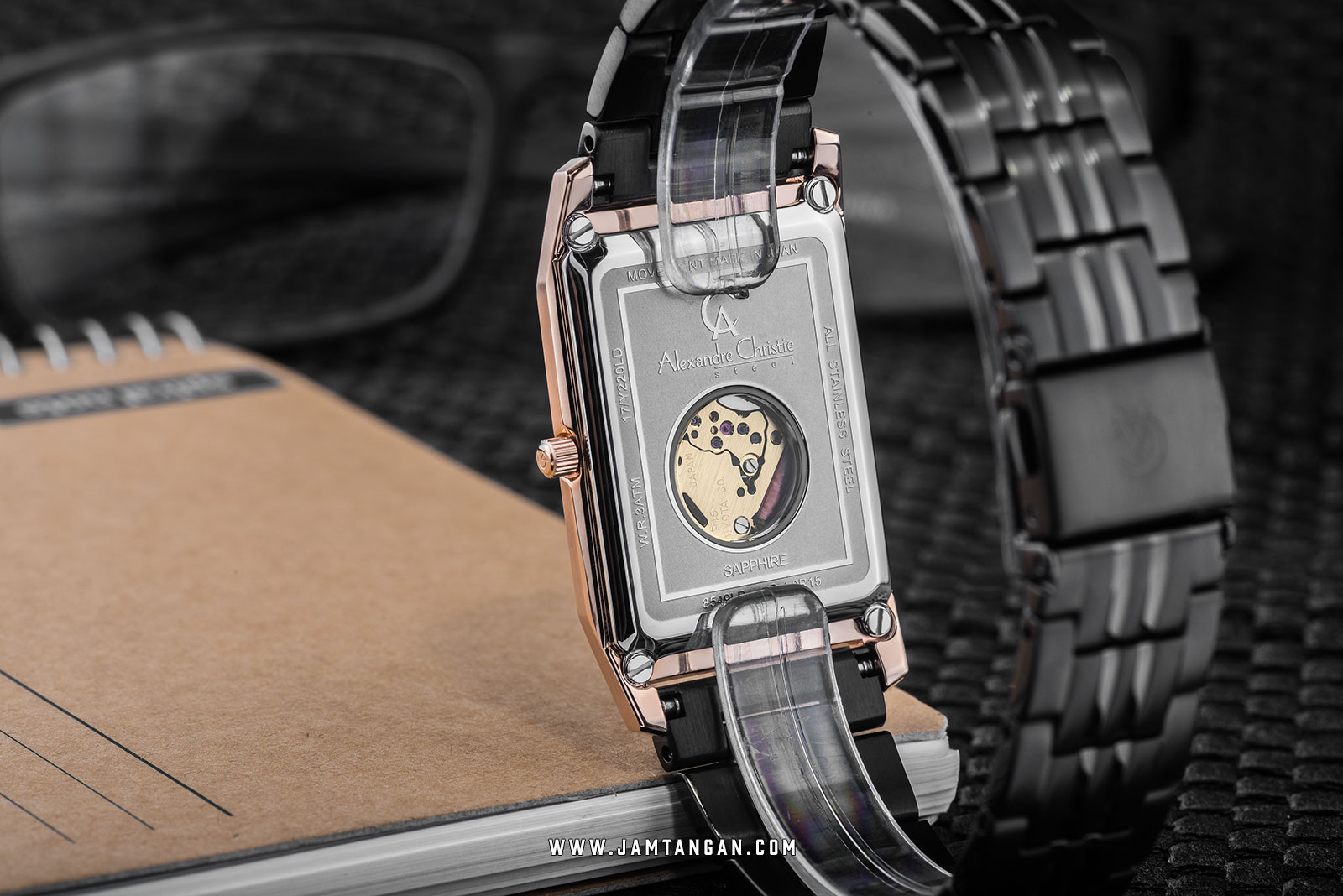 Alexandre Christie AC 8549 MD BBRBA Man Black Dial Black Stainless Steel Machtwatch