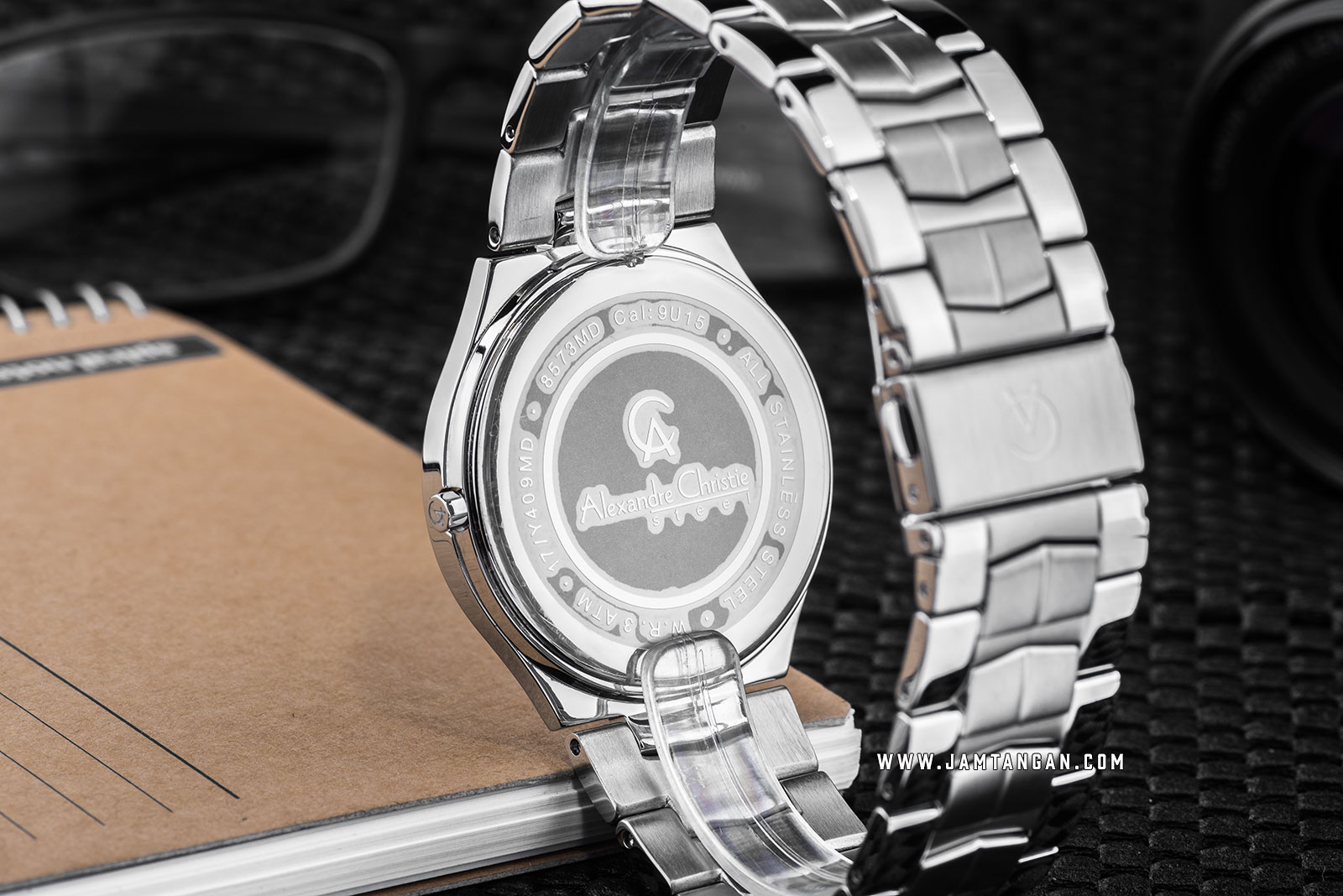 Alexandre Christie AC 8573 MD BSSSL Asteria Man White Dial Stainless Steel Machtwatch