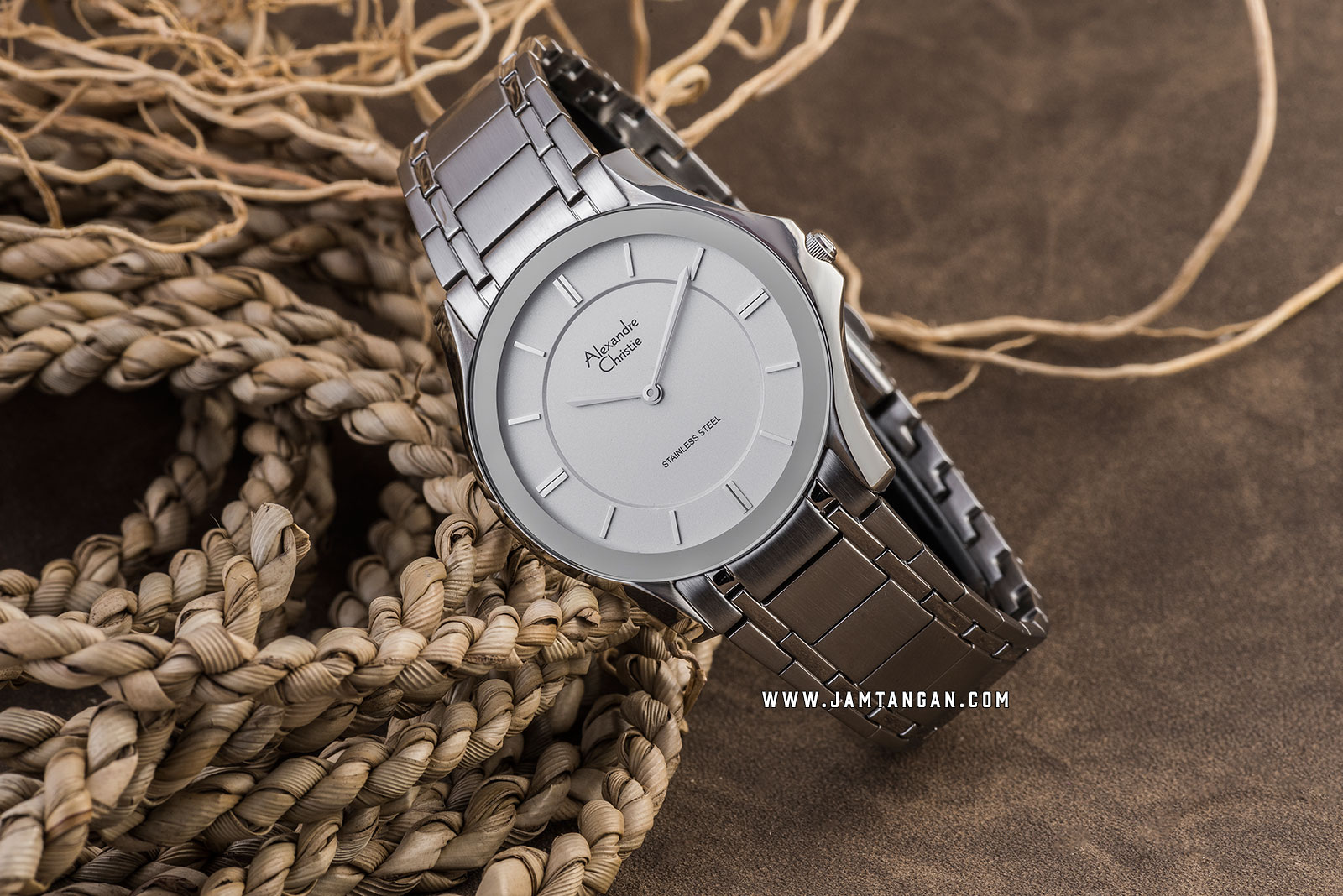Alexandre Christie AC 8605 MH BSSSL Silver Dial Stainless Steel Strap Machtwatch