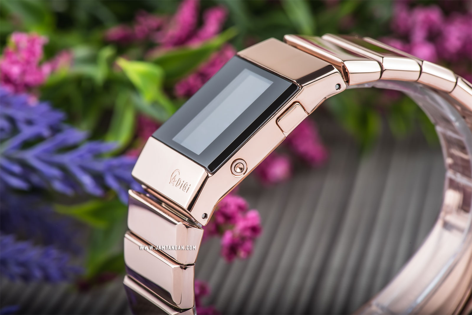 Alexandre Christie AC 9100 LH BRGBA Unisex Digital Dial Rose Gold Stainless Steel Machtwatch