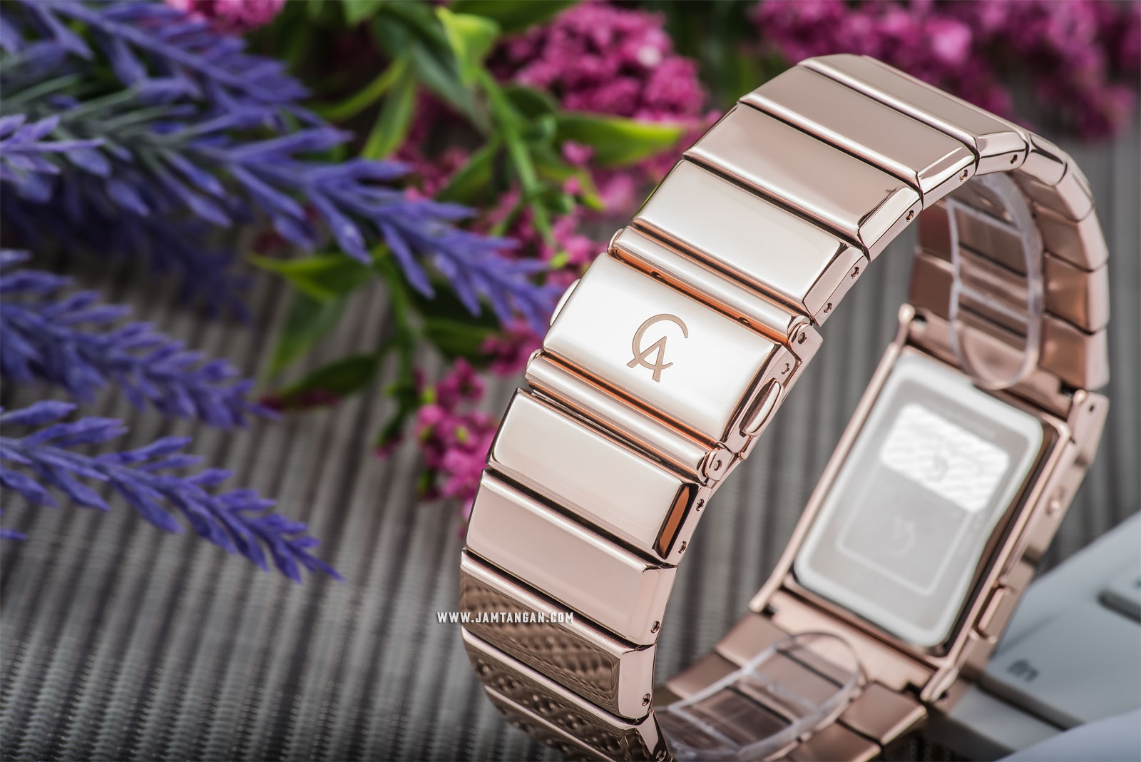 Alexandre Christie AC 9100 LH BRGBA Unisex Digital Dial Rose Gold Stainless Steel Machtwatch