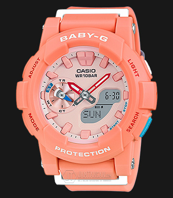 Rare Casio Baby-G Runner White Ladies Watch BGA-185 Analog