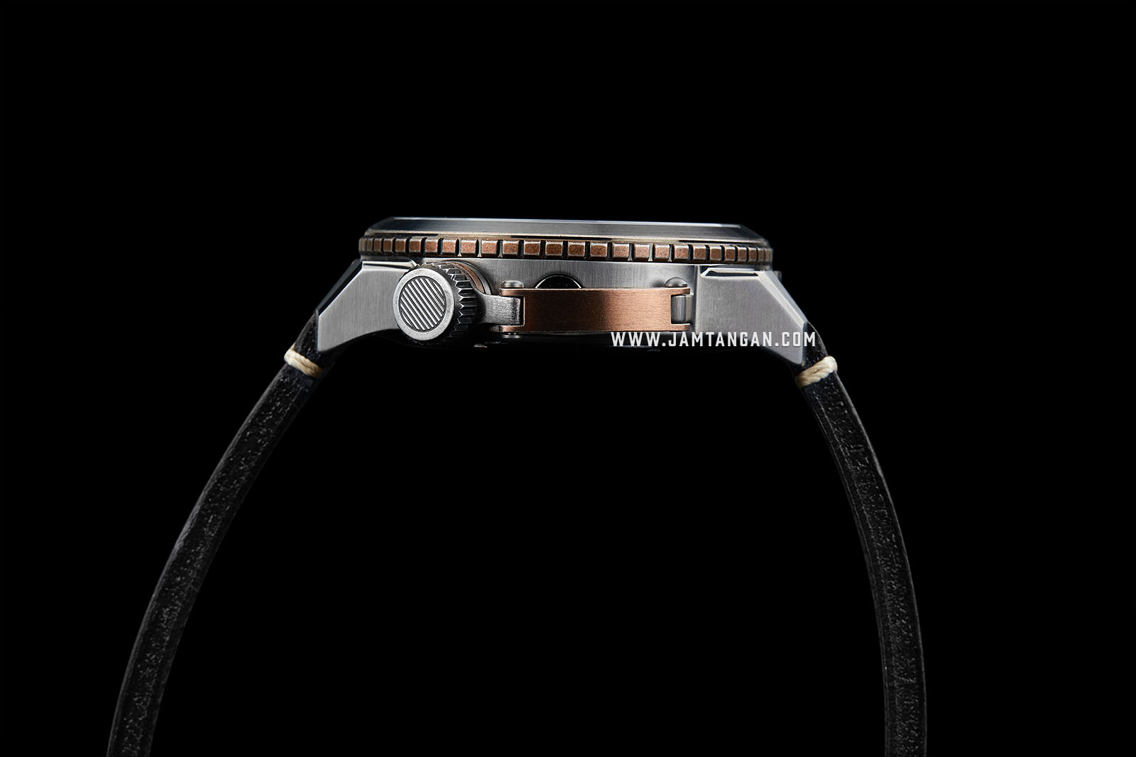 Ballast BL-3138-02 Trafalgar Triumph Men Damascus Rose Gold Dial Brown Leather Strap Machtwatch