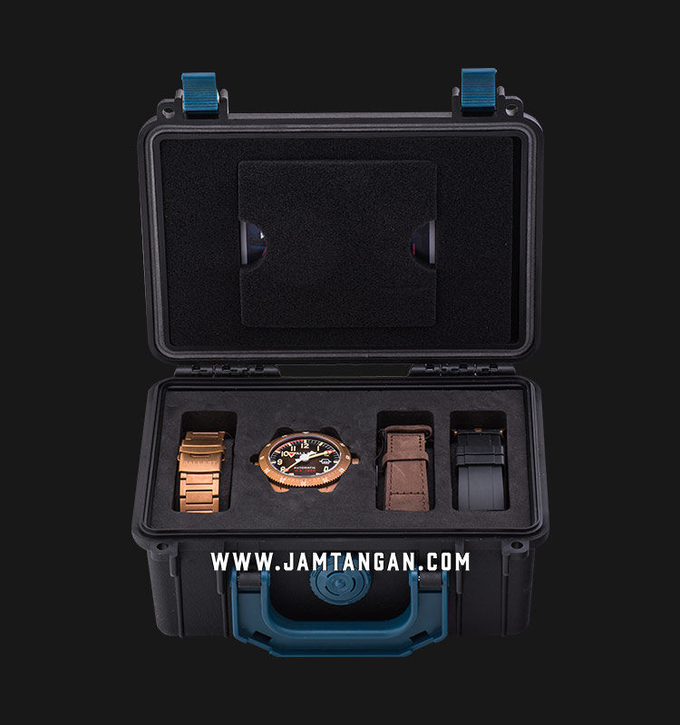 Ballast Amphion BL314806 Divers Automatic Brown Dial Rose Gold