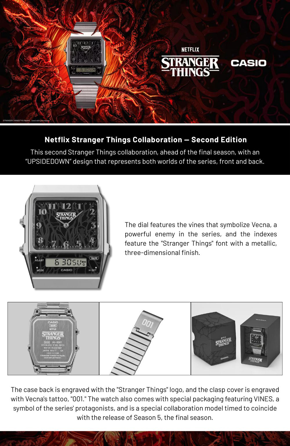 Casio General X Stranger Things AQ-800EST-1A AQ-800EST-1AJR