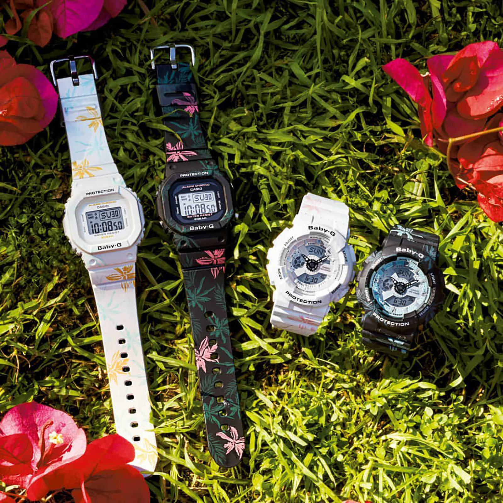 Casio Baby-G BA-110CF-7ADR Ladies Digital Analog Dial Dual Tone Resin Strap Machtwatch