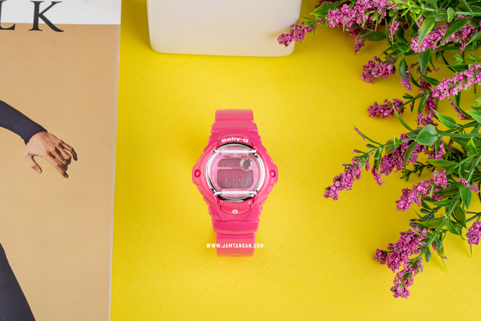 Casio Baby-G BG-169R-4BDR Ladies Digital Dial Pink Resin Strap Machtwatch