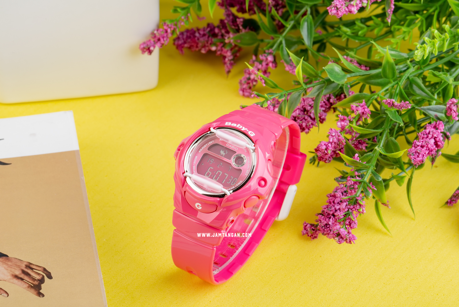 Casio Baby-G BG-169R-4BDR Ladies Digital Dial Pink Resin Strap Machtwatch