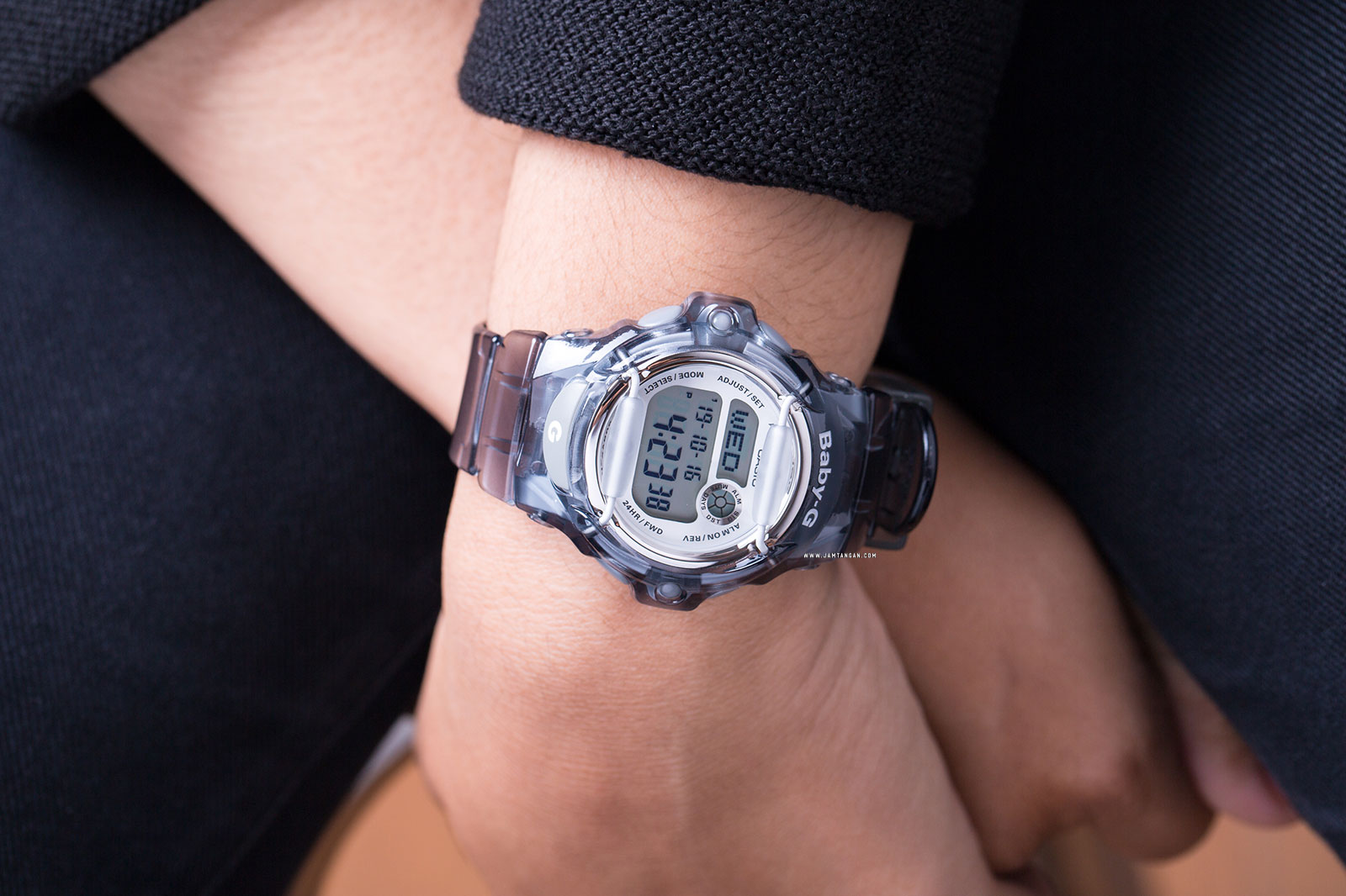 Casio Baby-G BG-169R-8DR Ladies Digital Dial Light Taupe Resin Strap Machtwatch