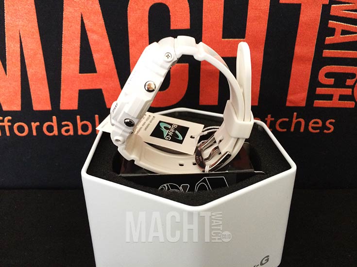 Casio Baby-G BG-6903-7BDR Ladies Digital Dial White Resin Strap Machtwatch