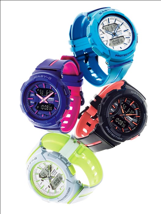 Casio Baby-G BGA-240L-7ADR Water Resistant 100M White Dial Light Blue Resin Band Machtwatch