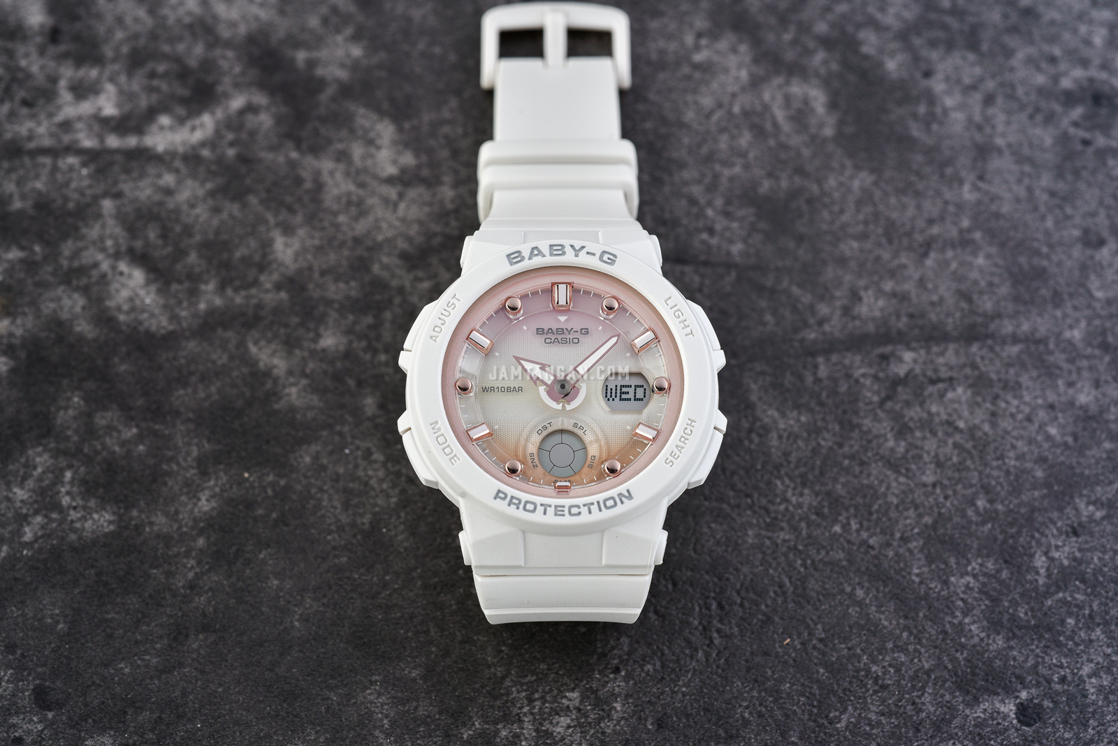 Casio Baby-G BGA-250-7A2DR Water Resistant 100M Digital Analog Dial Light Pink Resin Band Machtwatch