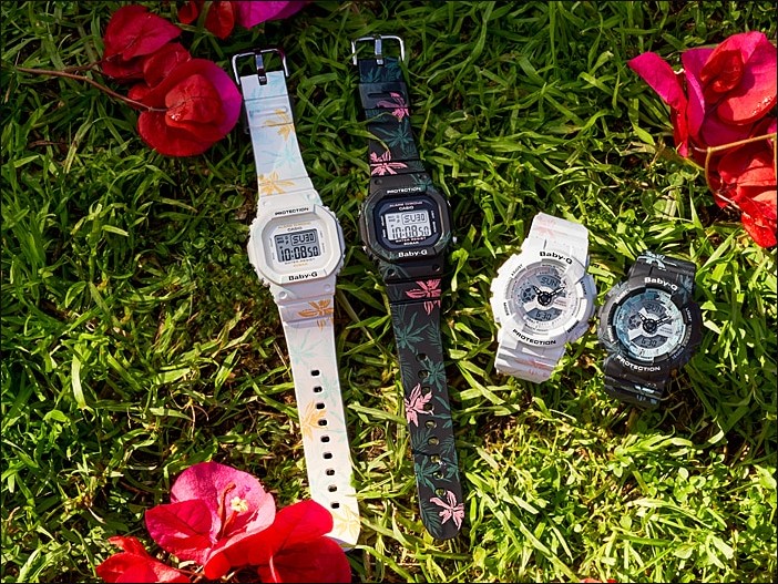 Casio Baby-G BGD-560CF-7DR Special Color Model Ladies Digital Dial White Resin Strap Machtwatch