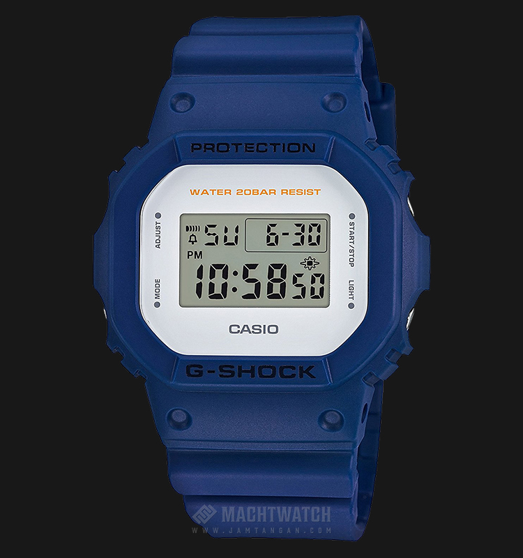 g shock dw 5600 blue