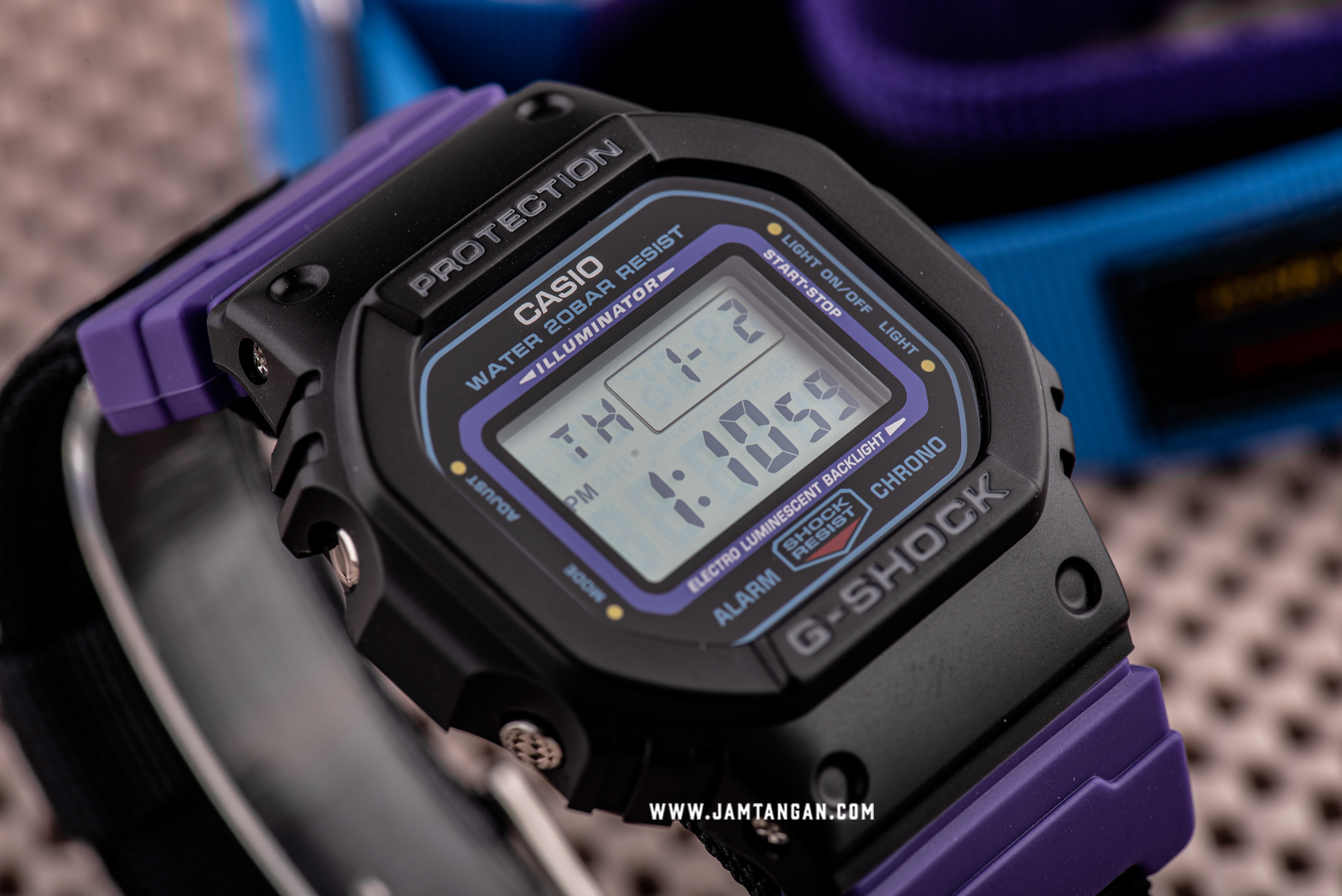 Casio G-shock DW-5600THS-1JR Special Colour Models Digital Dial Black Nylon Strap Machtwatch