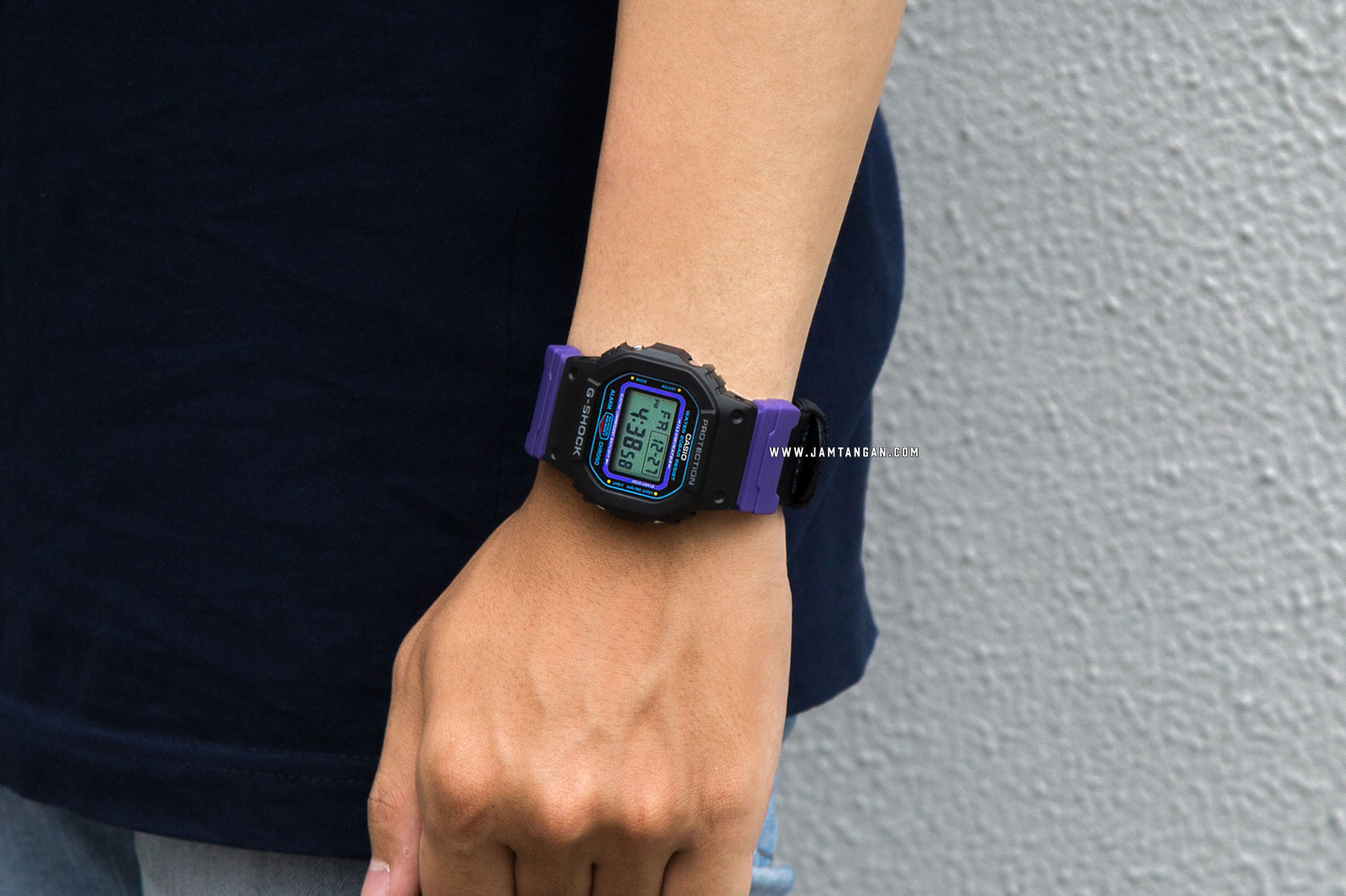 Casio G-shock DW-5600THS-1JR Special Colour Models Digital Dial Black Nylon Strap Machtwatch