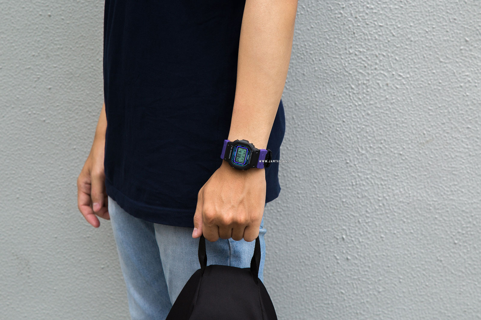 Casio G-shock DW-5600THS-1JR Special Colour Models Digital Dial Black Nylon Strap Machtwatch