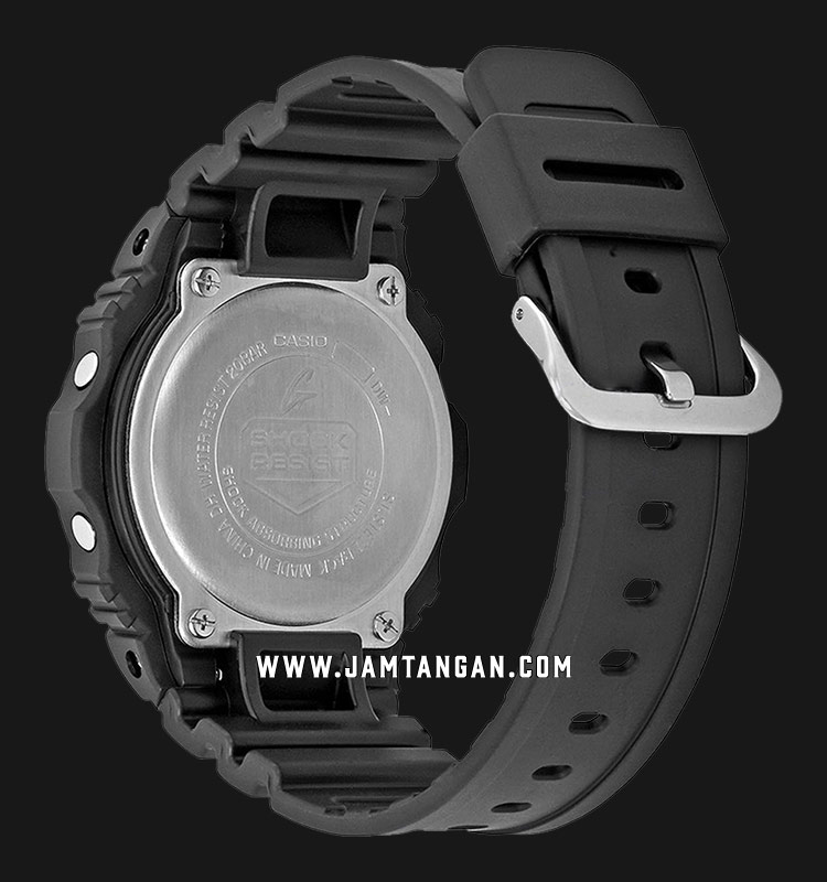 Casio G-Shock DW-5750E-1BDR WR 200M Black Resin Strap | Jamtangan.com