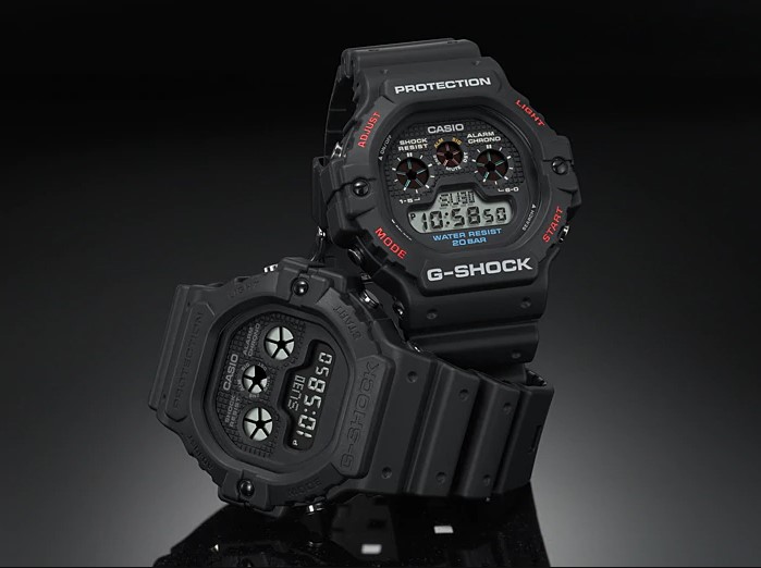 Casio G-Shock DW-5900BB-1DR Digital Dial Black Resin Strap Machtwatch