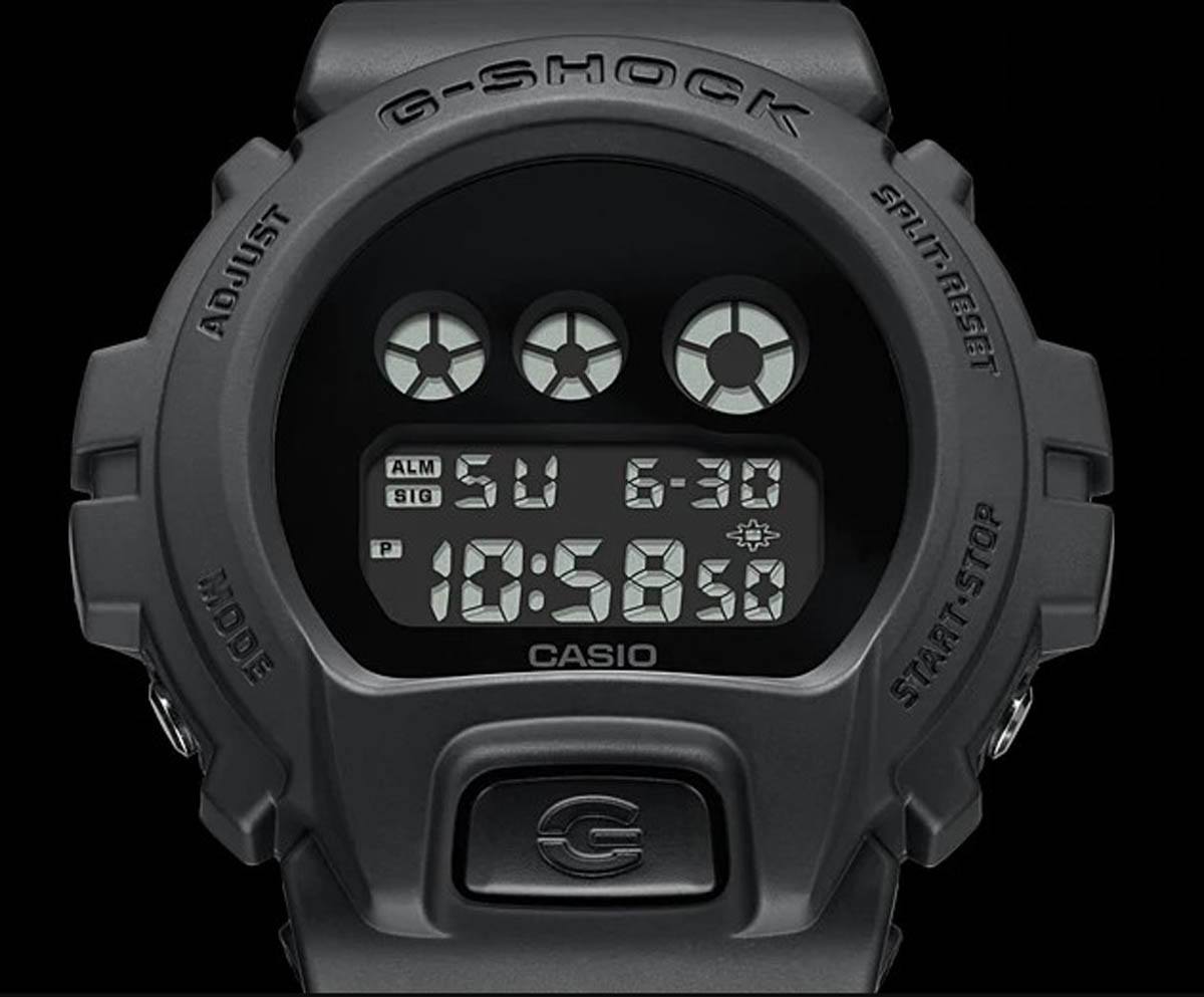 Casio G-Shock DW-6900BBA-1DR Digital Dial Black Resin Strap Machtwatch