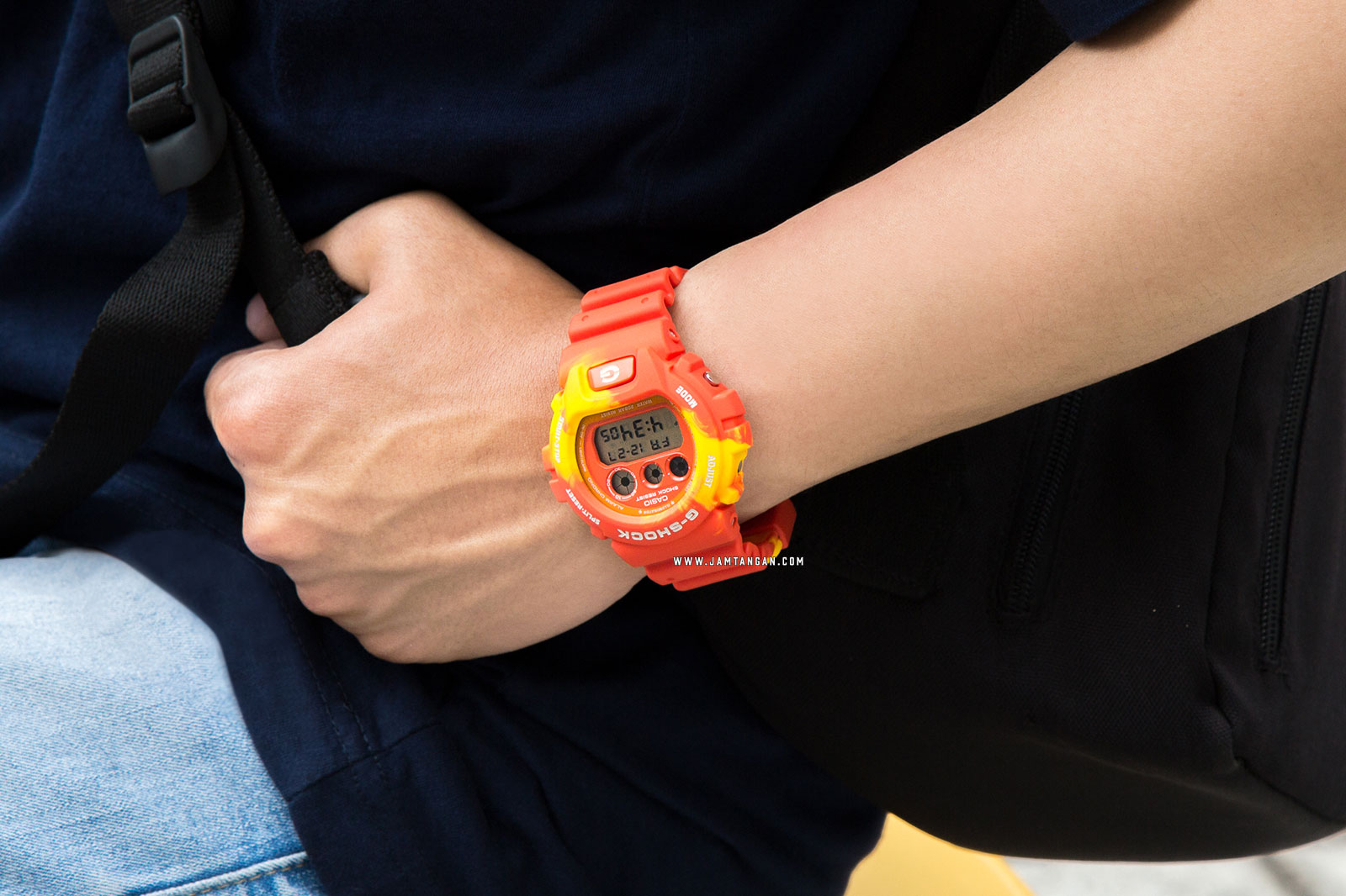 Casio G-Shock DW-6900TAL-4JR Kyo Momiji Colour Autumn Series Digital Dial Dual Tone Resin Strap Machtwatch