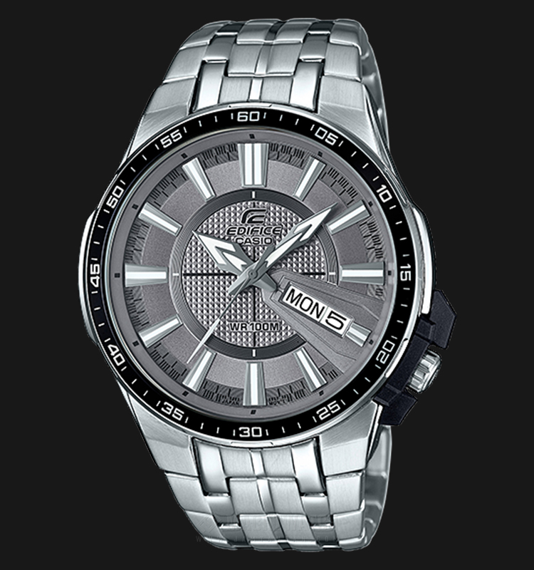 Casio Edifice EFR-106D-8AVUDF Grey Dial Stainless Steel Watch |  Jamtangan.com