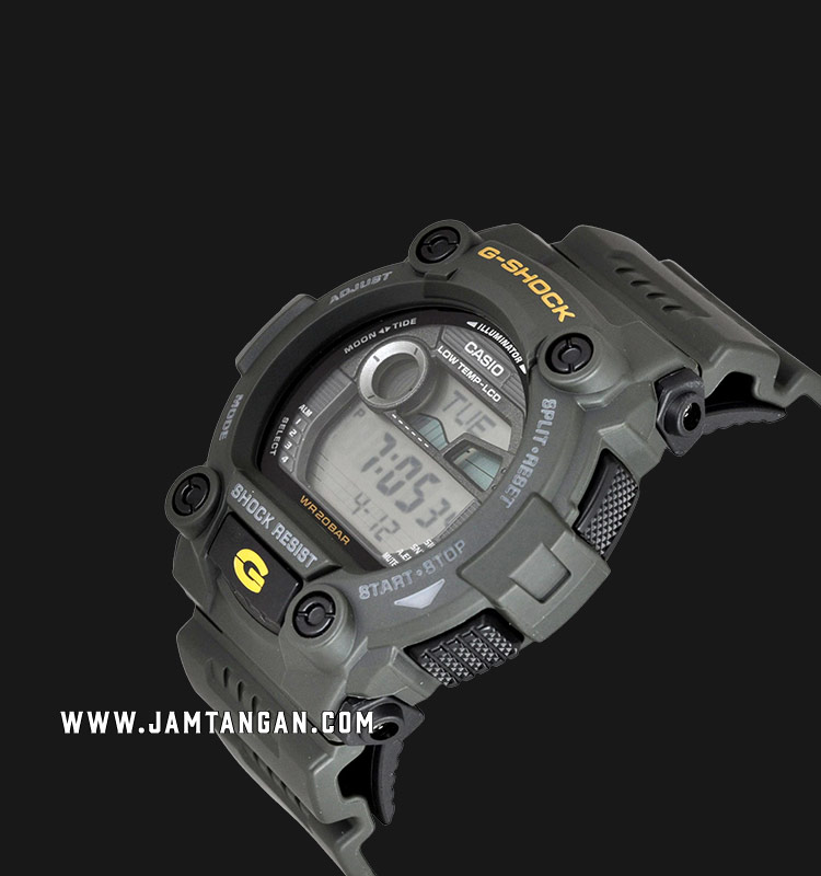 Casio G-Shock G-7900-3DR Digital Dark Green Resin Strap 200M Water Resistant  | Jamtangan.com