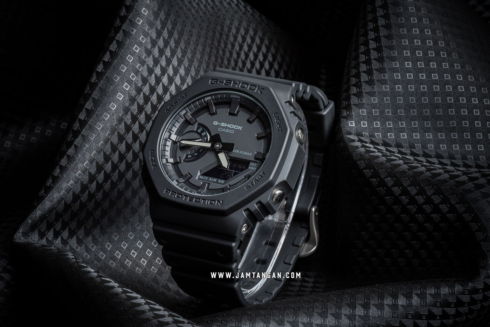 Casio G-Shock GA-2100-1A1ER Men Retro Style Digital Analog Dial Black Resin  Strap | Jamtangan.com