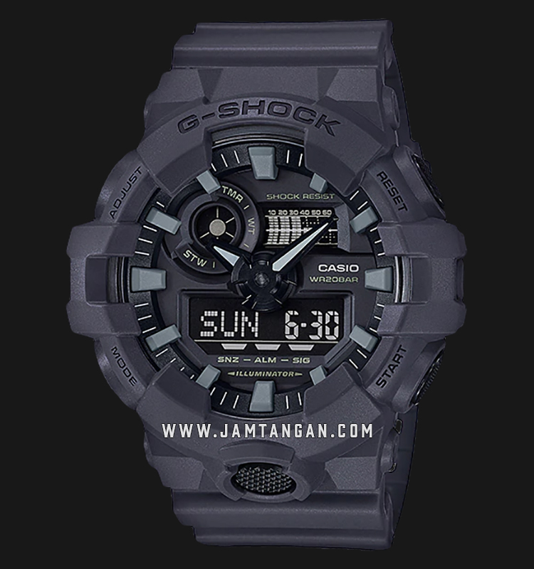 Casio G-Shock GA-700UC-8ADR Digital Analog Dial Grey Resin Strap |  Jamtangan.com