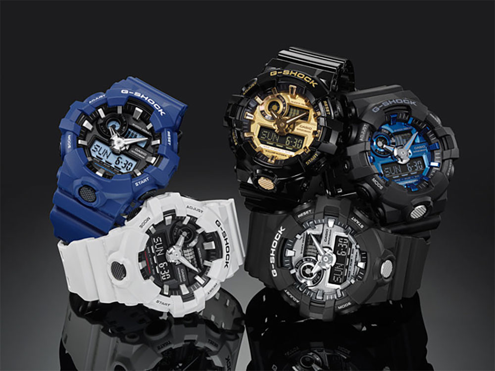 Casio G-Shock GA-710-1ADR Analog-Digital Resin Band | Jamtangan.com
