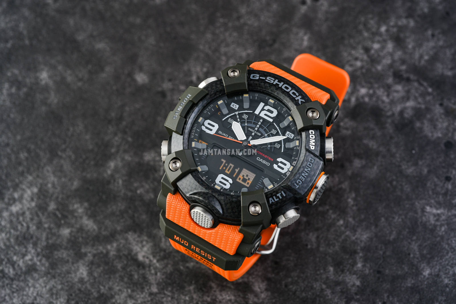Casio G-Shock GG-B100-1A9DR Mudmaster Digital Analog Dial Orange Resin  Strap | Jamtangan.com