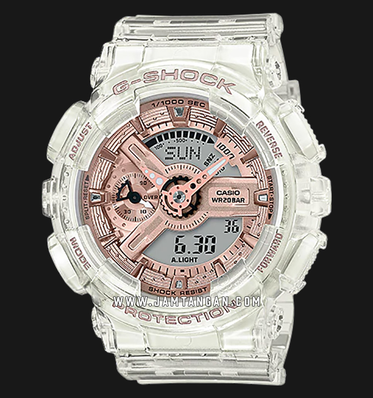 g shock white gold watch