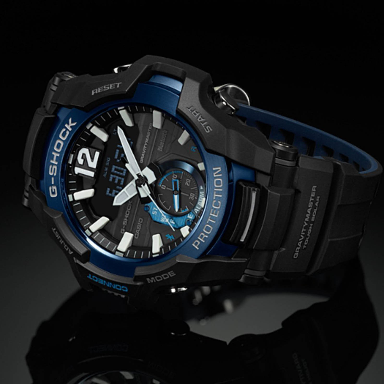 Casio G-Shock Gravitymaster GR-B100-1A2DR Digital Analog Dial Dual Color Resin Strap Machtwatch