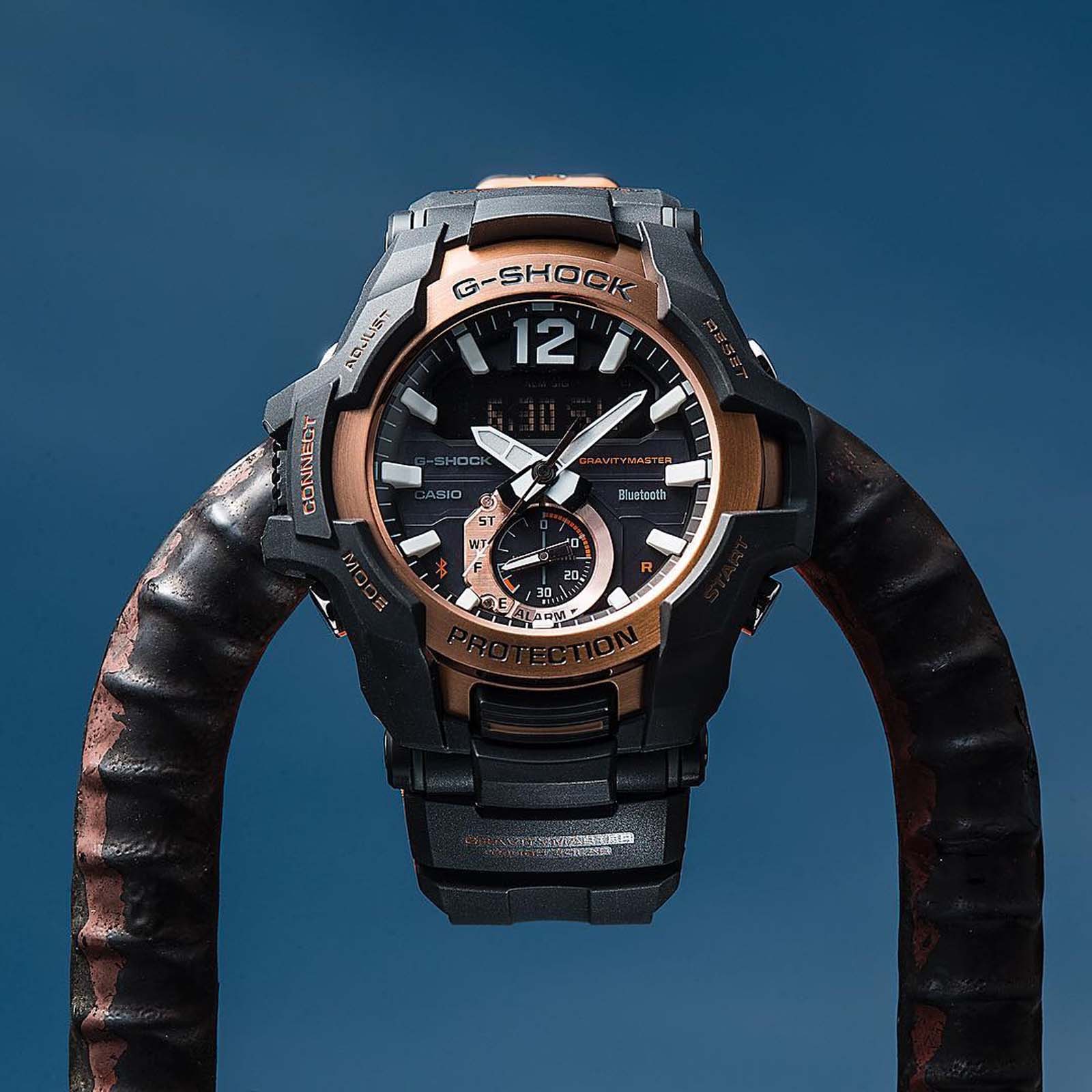 Casio G-Shock GR-B100-1A4DR Gravitymaster Digital Analog Dial Dual Color Resin Strap Machtwatch