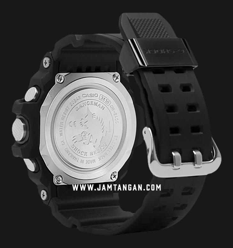 Casio G-Shock RANGEMAN GW-9400-1BDR Tough Solar Black Digital Dial Black  Rubber Strap | Jamtangan.com